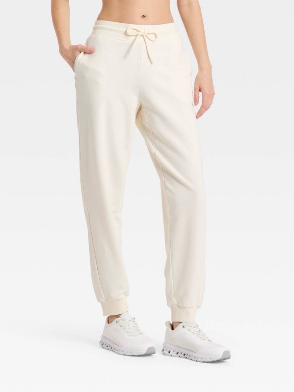 JoyLab Cream Drawstring Joggers XL